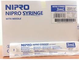 (Box) Nipro Syringe - Non-Safety with Needle 100/Bx