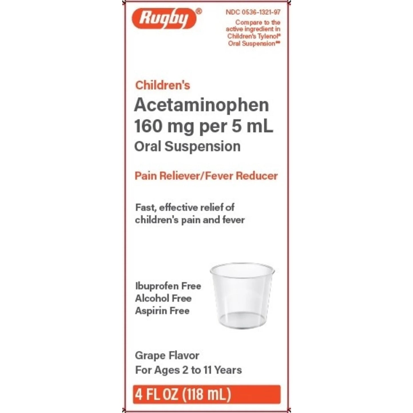 Acetaminophen Infant Oral Suspension 160mg/5mL Cherry 4oz/Bt