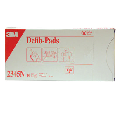 3M Defib-Pads 2345N, 4.5 x 4.5 inches, 10 pairs per box