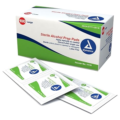 (Box) Dynarex Alcohol Prep Pad Sterile