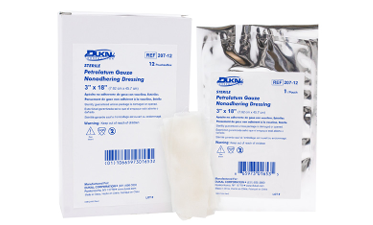 (Each) Dukal Sterile Petrolatum Dressing 3" x 18", 1/PK, 12PK/BX