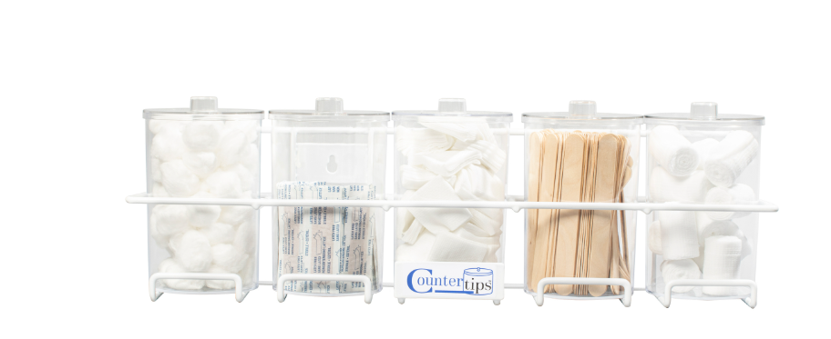 (Each) Tech-Med CounterTips 5 Sundry Jar Rack, 1/EA