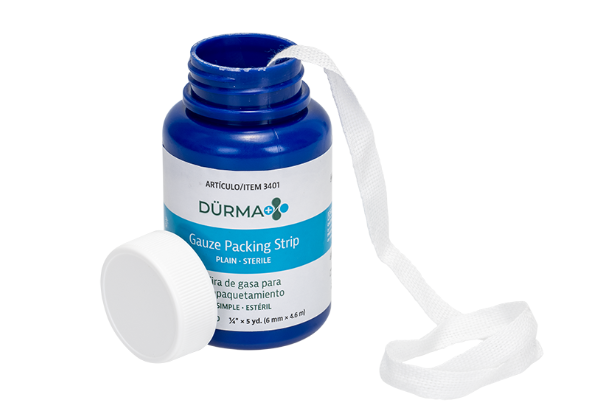 (Case) Dynarex Packing Strips Plain - Sterile, 1/2" x 5 yd, 12/Cs