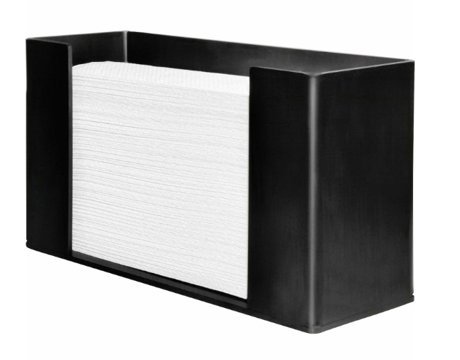 (Each) Genuine Joe Paper Towel Dispenser, 11-1/2" x 4-1/8" x 6-3/4", Black