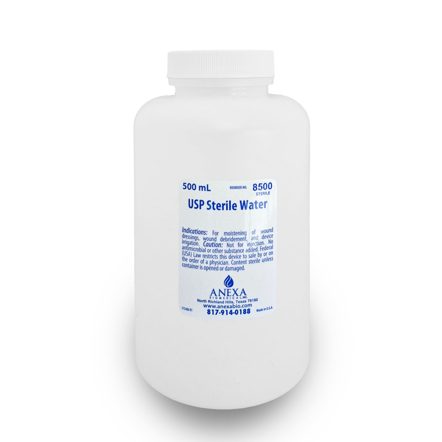 (Case) Anexa USP Sterile Water, Irrigation Solution, for wound and device cleaning solutions