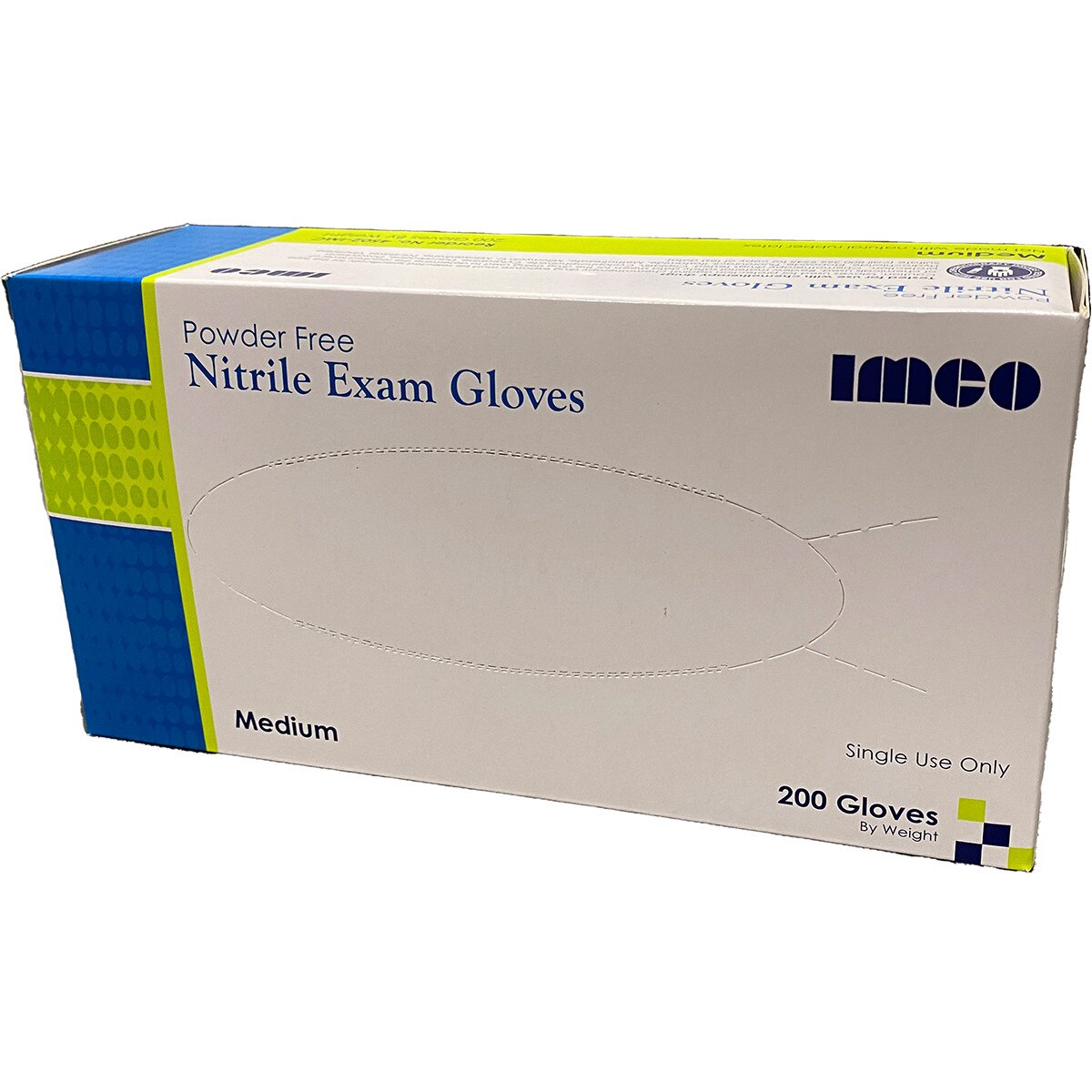 (Case) IMCO Medical Nitrile Powder-Free Exam Gloves, Provides protection against harmful fentanyl contact 2000/Ca