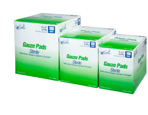 (Each) OmniTrust Sterile Gauze Pad, 3" x 3", 12-Ply