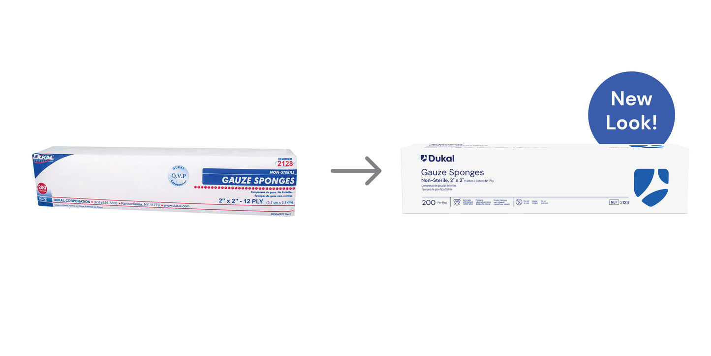 (Bag) Dukal Non-Sterile Gauze Sponges, 12-Ply, 200/ Bag