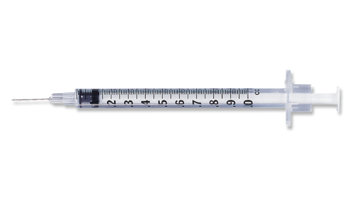 (Case) BD® Allergy Syringe with Permanently Attached Needle 27 G x 3/8 in., 0.5 mL, 1000/Ca