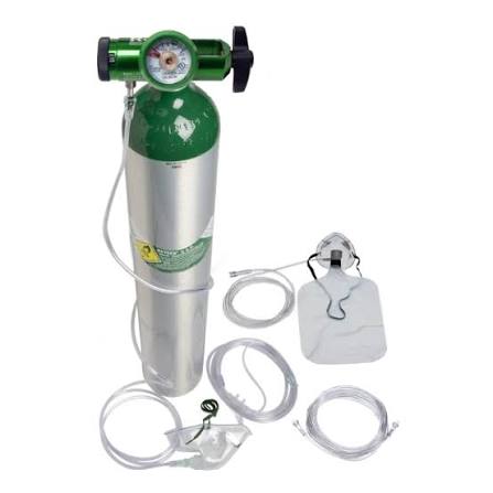 HealthFirst Basic Emergency Oxygen System with Prefilled E-Size Cylinder