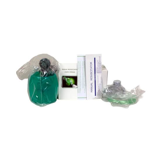 Mada Medical Adult Reusable Bag-Mask Resuscitator with Oxygen Reservoir and Pressure-Release Valve