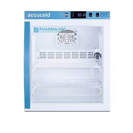 Accucold ARG2PV456 2 Cu. Ft. Compact Glass-Door Vaccine Refrigerator