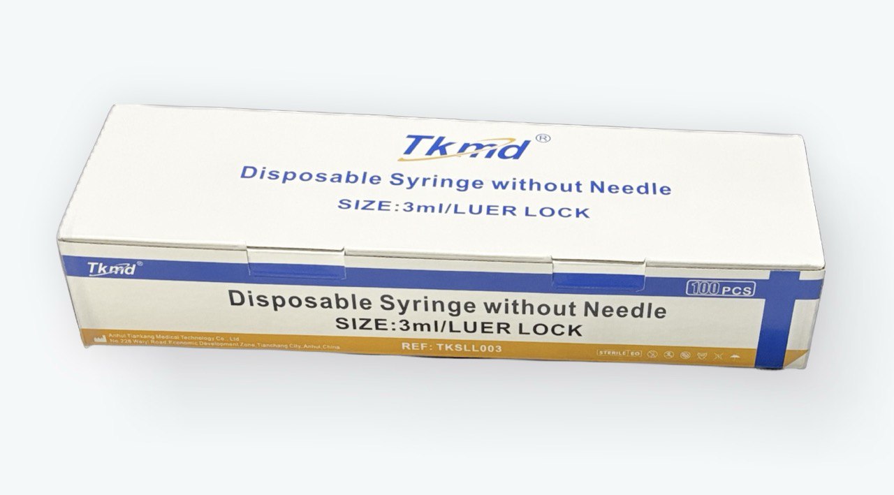 (Box) TKmd Disposable Syringes LL Without Needle, Luer Lock 100/BX