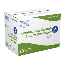 (Box) Dynarex Non Sterile Conforming Stretch Gauze Bandage Roll