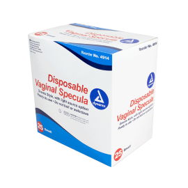 (Box) Dynarex Vaginal Specula Disposable w/ Light Option, 25/Bx, 4/Ca