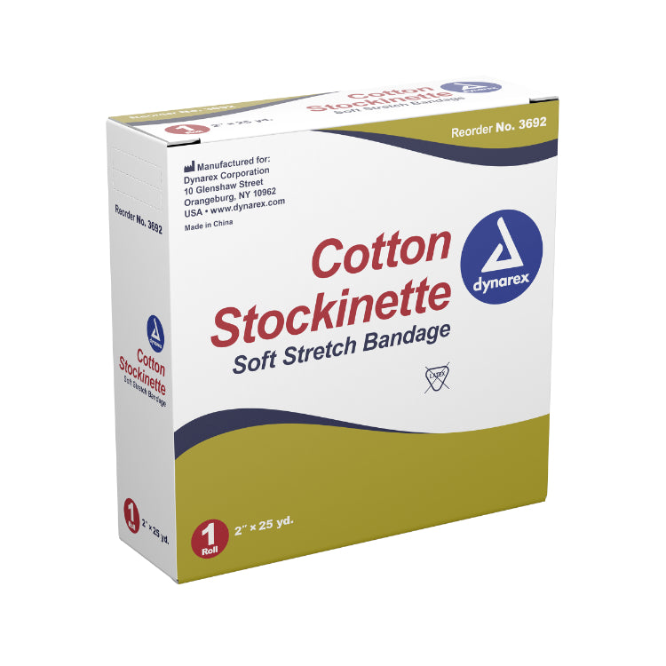 (Case) Dynarex Cotton Stockinettes tubular bandage, 4/Case