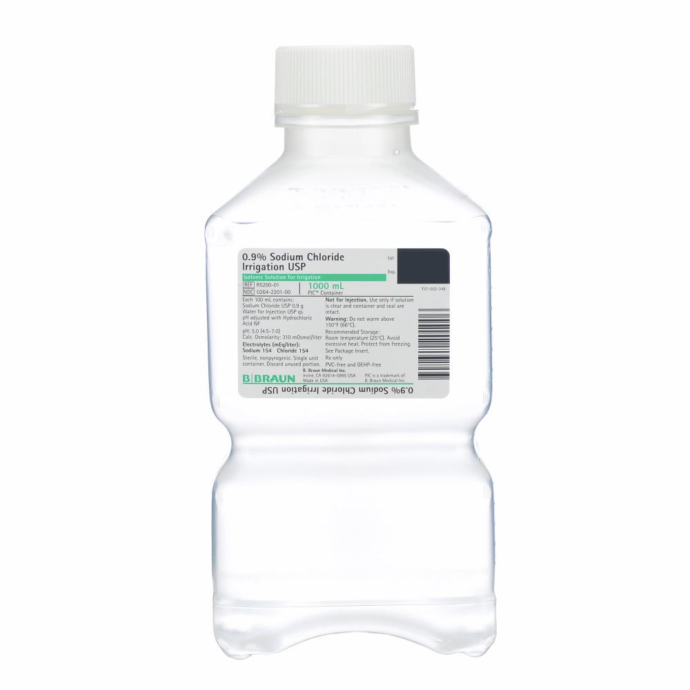 (Case) B. Braun USP Sterile Normal Saline, Irrigation Solution 16/Ca