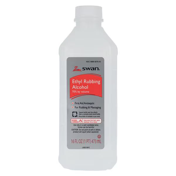(Each) Ethyl Rubbing Alcohol Solution 70% 16oz/Bt