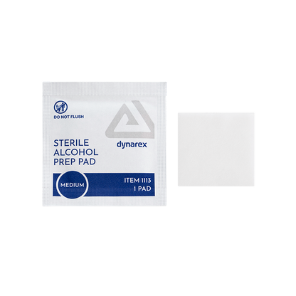 Alcohol Prep Pad Sterile- Medium – Dynarex item 1113