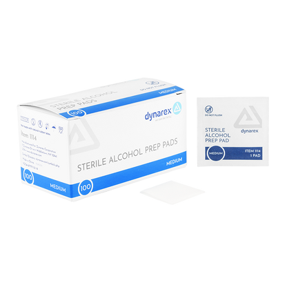 Alcohol Prep Pad Sterile- Medium – Dynarex item 1114