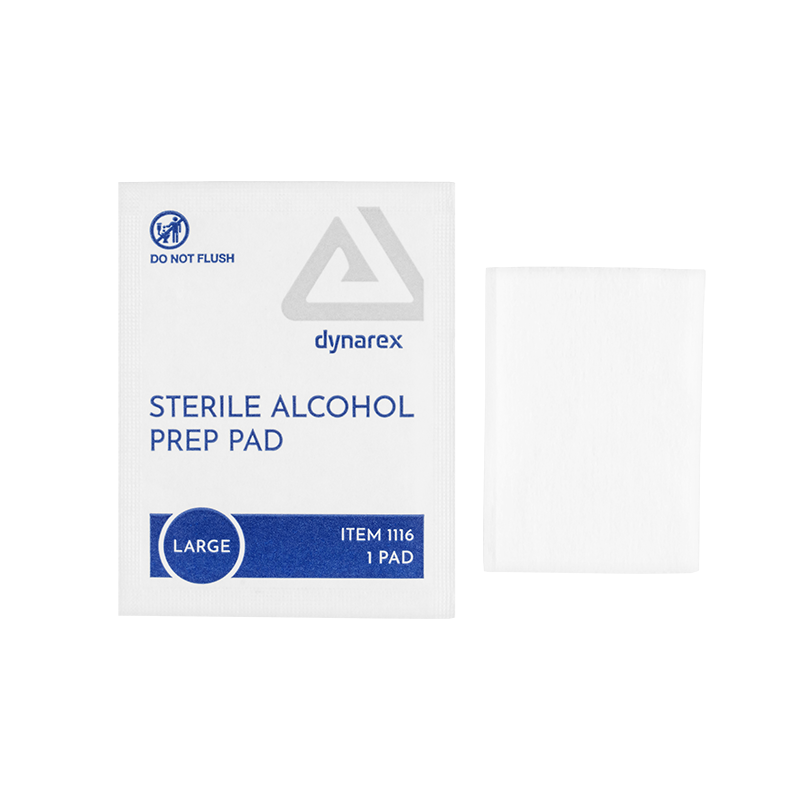Alcohol Prep Pad Sterile- Large – Dynarex item 1116