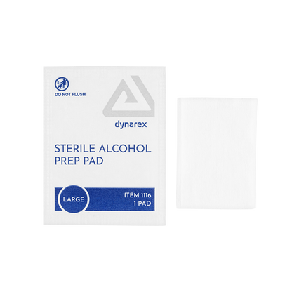 Alcohol Prep Pad Sterile- Large – Dynarex item 1116