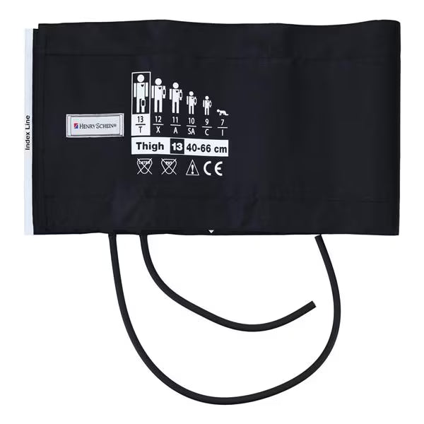 (Each) HS Adcuff Blood Pressure Cuff & Bladder 13 Blk LF f/ Plm Sty Insts