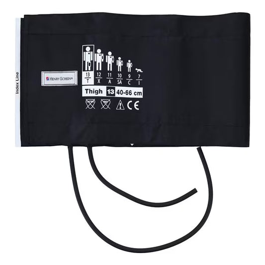 (Each) HS Adcuff Blood Pressure Cuff & Bladder 13 Blk LF f/ Plm Sty Insts