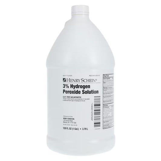 (Each) HS Hydrogen Peroxide 3% Antiseptic Solution 128oz Gal/Bt