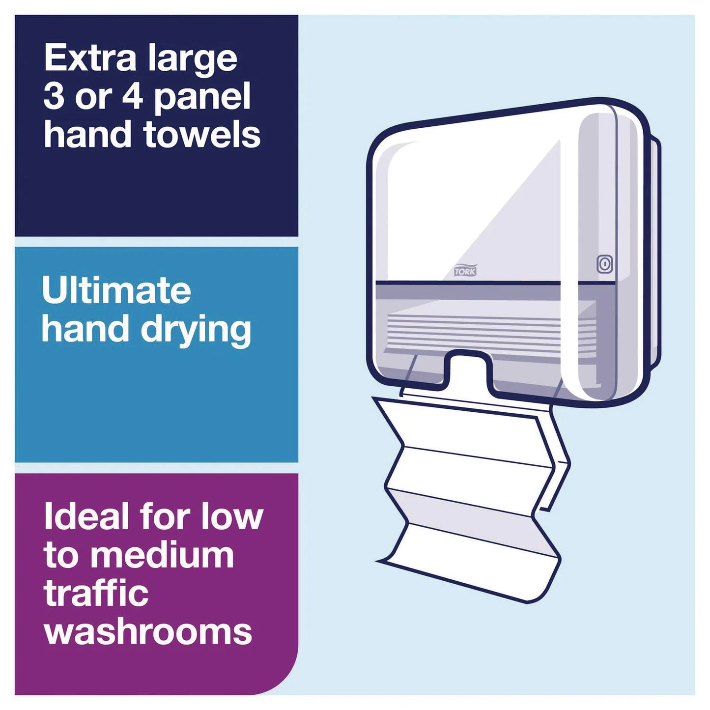 Tork® Xpress Compressed Multifold Hand Towels, 1-Ply, 8.3 x 9.25, White, 250/Pack, 12 Packs/Carton