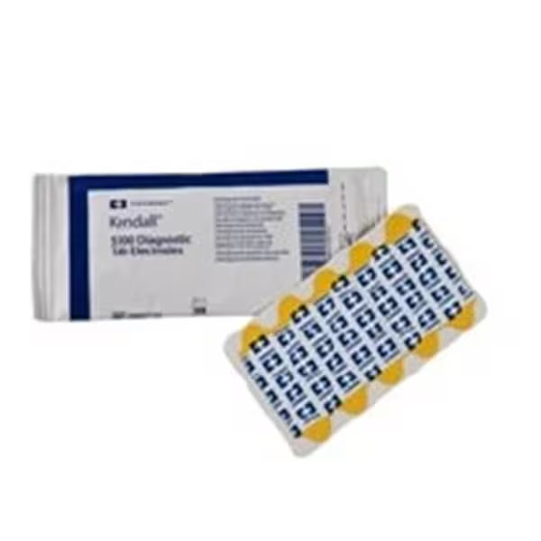 (Pack) Q-Trace Gold Electrocardio Electrode 1x7/8" Silver Chloride f/ Rstng EKG 100/Pk
