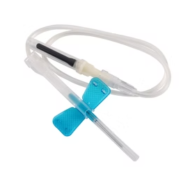 (Box)  Safety Blood collection Needle Butterfly type, without holder 21G, Latex free, Green, 50/Bx
