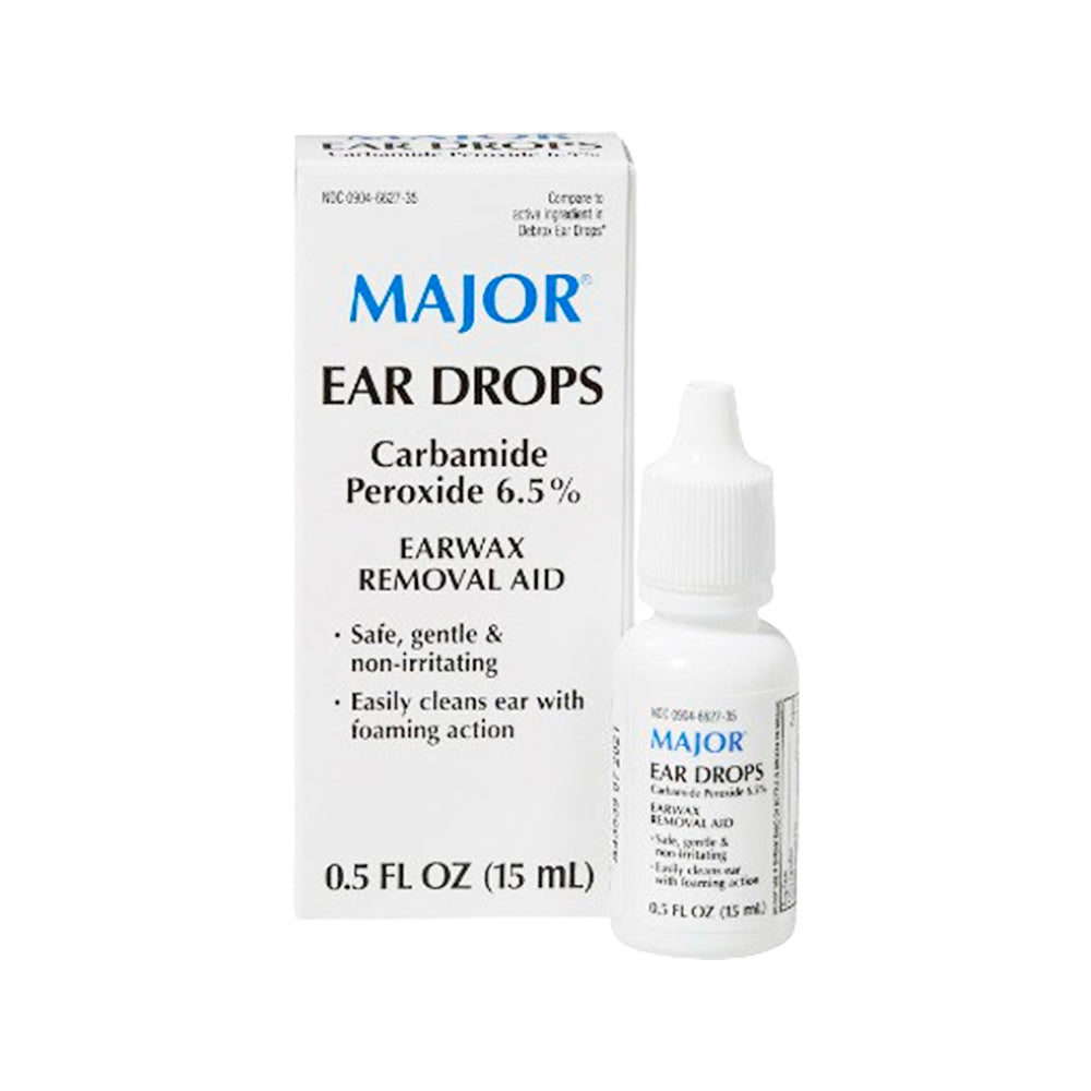 (Each) Ear Drops Earwax Removal Aid Carbamide Peroxide 6.5% Generic for Debrox - 0.5 oz.