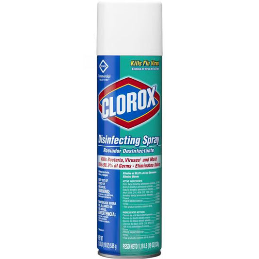 (Each) Clorox Pro Spray Disinfectant Aerosol Can Fresh Scent 19 oz 19oz/Can