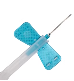 (Box)  Safety Blood collection Needle Butterfly type, without holder 21G, Latex free, Green, 50/Bx