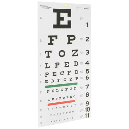 (each) McKesson Eye Test Chart SNELLEN  11 x 22 Inch