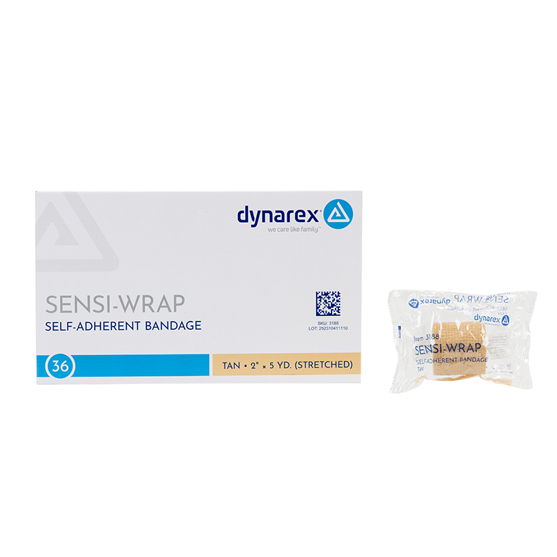 (Case) Sensi-Wrap Self-Adherent Bandage Rolls - Not made with Natural Rubber Latex – Multiple Configurations – Dynarex SKU 3188