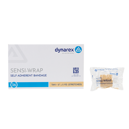 (Case) Sensi-Wrap Self-Adherent Bandage Rolls - Not made with Natural Rubber Latex – Multiple Configurations – Dynarex SKU 3188
