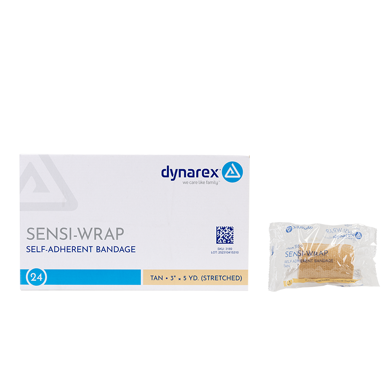 (Case) Sensi-Wrap Self-Adherent Bandage Rolls - Not made with Natural Rubber Latex – Multiple Configurations – Dynarex SKU 3189