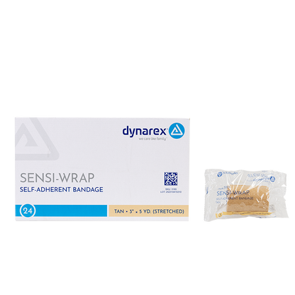 (Case) Sensi-Wrap Self-Adherent Bandage Rolls - Not made with Natural Rubber Latex – Multiple Configurations – Dynarex SKU 3189