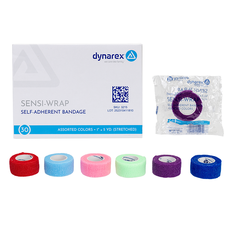 (Case) Sensi-Wrap Self-Adherent Bandage Rolls - Not made with Natural Rubber Latex – Multiple Configurations – Dynarex SKU 3215