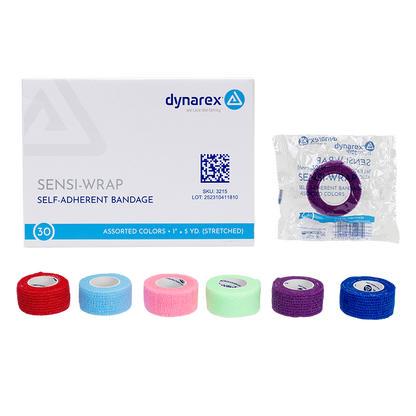 (Case) Sensi-Wrap Self-Adherent Bandage Rolls - Not made with Natural Rubber Latex – Multiple Configurations – Dynarex SKU 3215