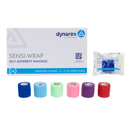 (Case) Sensi-Wrap Self-Adherent Bandage Rolls - Not made with Natural Rubber Latex – Multiple Configurations – Dynarex SKU 3216