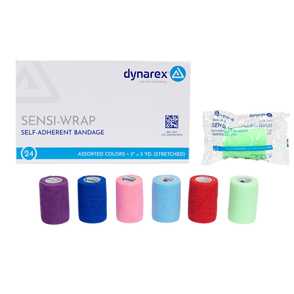 (Case) Sensi-Wrap Self-Adherent Bandage Rolls - Not made with Natural Rubber Latex – Multiple Configurations – Dynarex SKU 3217