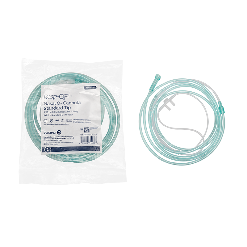 (Case) Nasal Oxygen Cannula - Standard Tip – Multiple Configurations – Dynarex SKU 33101
