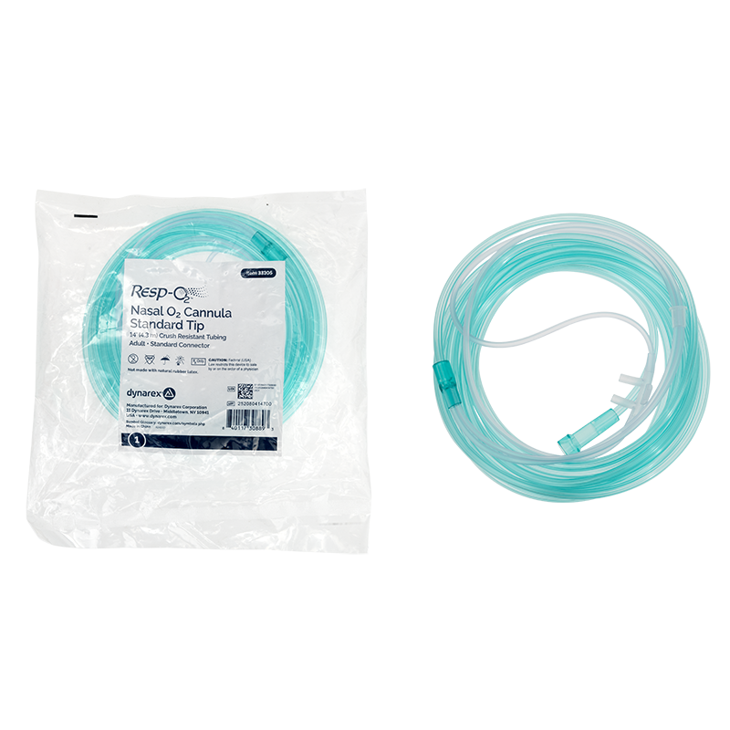 (Case) Nasal Oxygen Cannula - Standard Tip – Multiple Configurations – Dynarex SKU 33105