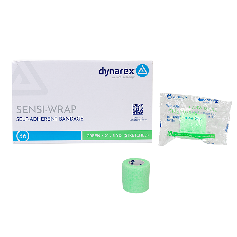 (Case) Sensi-Wrap Self-Adherent Bandage Rolls - Not made with Natural Rubber Latex – Multiple Configurations – Dynarex SKU 3312