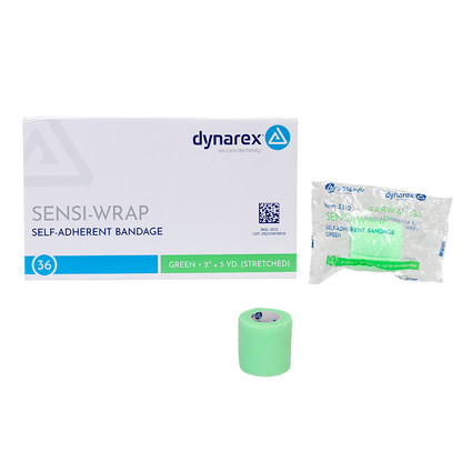(Case) Sensi-Wrap Self-Adherent Bandage Rolls - Not made with Natural Rubber Latex – Multiple Configurations – Dynarex SKU 3312