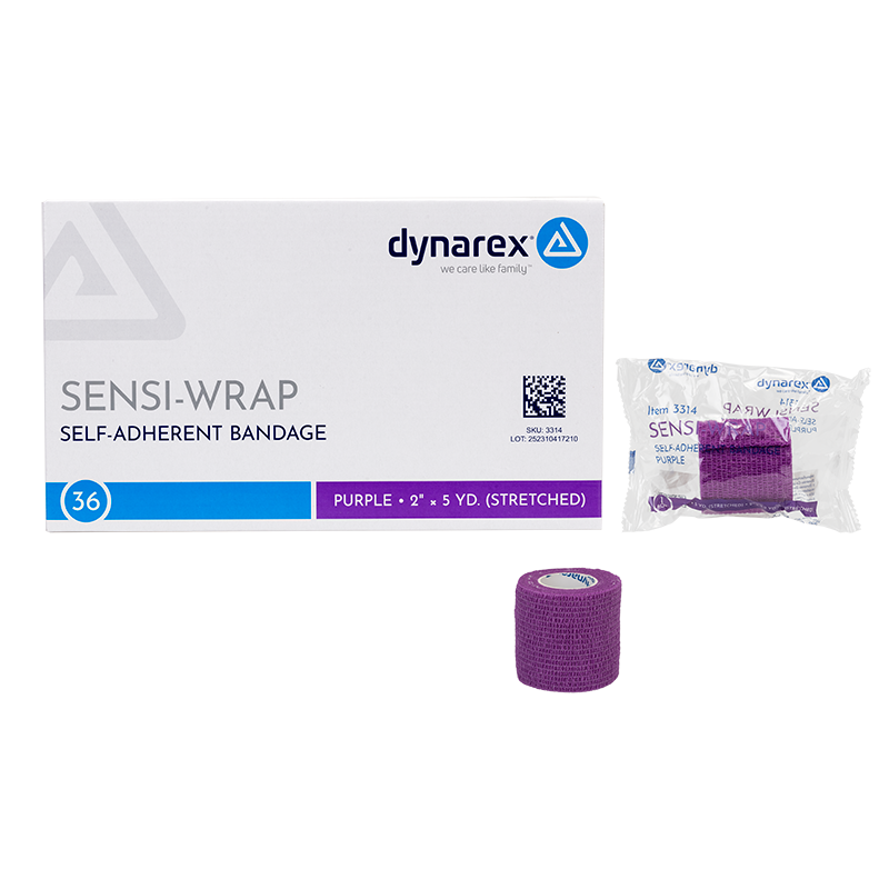 (Case) Sensi-Wrap Self-Adherent Bandage Rolls - Not made with Natural Rubber Latex – Multiple Configurations – Dynarex SKU 3314