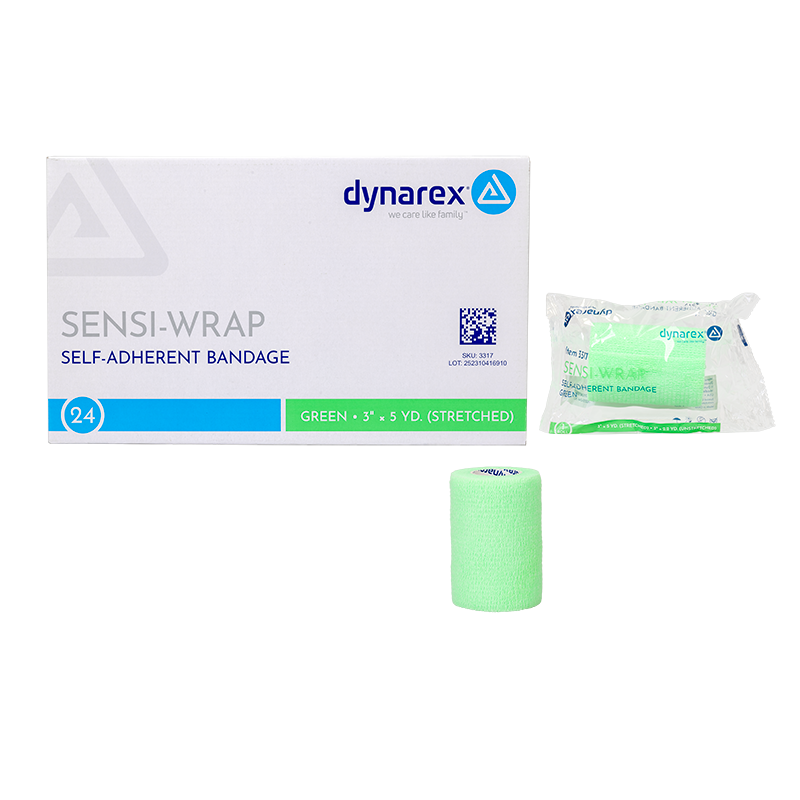 (Case) Sensi-Wrap Self-Adherent Bandage Rolls - Not made with Natural Rubber Latex – Multiple Configurations – Dynarex SKU 3317
